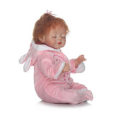 Maxbell 17inch Lifelike Vinyl Newborn Baby Girl Doll with Pacifier Bottle Pillow - Aladdin Shoppers