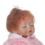 Maxbell 17inch Lifelike Vinyl Newborn Baby Girl Doll with Pacifier Bottle Pillow - Aladdin Shoppers