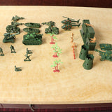 Maxbell 188 Pieces Army Men Playset 5cm Soldier Action Figures with Tanks Planes Flags & More Accessories - Aladdin Shoppers