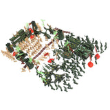 Maxbell 188 Pieces Army Men Playset 5cm Soldier Action Figures with Tanks Planes Flags & More Accessories - Aladdin Shoppers