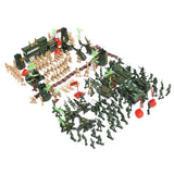 Maxbell 188 Pieces Army Men Playset 5cm Soldier Action Figures with Tanks Planes Flags & More Accessories - Aladdin Shoppers