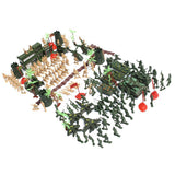 Maxbell 188 Pieces Army Men Playset 5cm Soldier Action Figures with Tanks Planes Flags & More Accessories - Aladdin Shoppers
