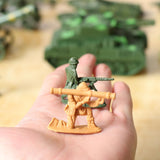 Maxbell 188 Pieces Army Men Playset 5cm Soldier Action Figures with Tanks Planes Flags & More Accessories - Aladdin Shoppers