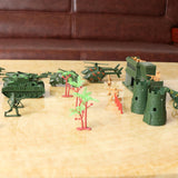 Maxbell 188 Pieces Army Men Playset 5cm Soldier Action Figures with Tanks Planes Flags & More Accessories - Aladdin Shoppers