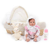 Maxbell 18inch Cute Soft Vinyl Reborn Doll Infant Model Toy Kids Gift with Clothes - Aladdin Shoppers