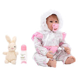Maxbell 18inch Cute Soft Vinyl Reborn Doll Infant Model Toy Kids Gift with Clothes - Aladdin Shoppers