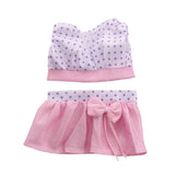 Maxbell 18inch Doll Summer Outfits Polka Dot Tops & Miniskirt for Doll - Aladdin Shoppers