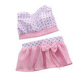 Maxbell 18inch Doll Summer Outfits Polka Dot Tops & Miniskirt for Doll - Aladdin Shoppers