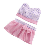 Maxbell 18inch Doll Summer Outfits Polka Dot Tops & Miniskirt for Doll - Aladdin Shoppers