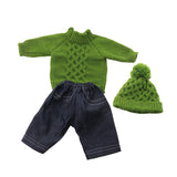 Maxbell 18inch Doll Winter Outfits Sweater Jeans Hat Set for Dolls Toy - Aladdin Shoppers