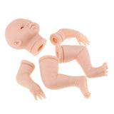 Maxbell 18inch Unpainted Soft Vinyl Newborn Baby Doll Kit Model Kids DIY Making Accs - Aladdin Shoppers