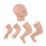 Maxbell 18inch Unpainted Soft Vinyl Newborn Baby Doll Kit Model Kids DIY Making Accs - Aladdin Shoppers