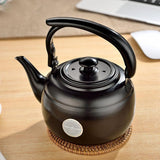Maxbell 1L Stainless Steel Teapot Kitchen Tea Kettle Metal Stovetop Tea Pot Black - Aladdin Shoppers