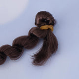 Maxbell 1m Fashion Girl Doll Curly Wig Hairpiece for BJD Doll DIY Accs Brown - Aladdin Shoppers