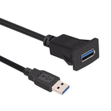 Maxbell 1m/3.1ft Single Port USB Panel Flush Mount Cable Car Mount Extension Cable - Aladdin Shoppers