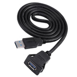 Maxbell 1m/3.1ft Single Port USB Panel Flush Mount Cable Car Mount Extension Cable - Aladdin Shoppers