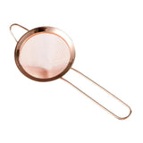 Maxbell 1pc Fine Mesh 85mm Colander Stainless Steel Cocktail Strainer Copper Plating - Aladdin Shoppers