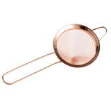 Maxbell 1pc Fine Mesh 85mm Colander Stainless Steel Cocktail Strainer Copper Plating - Aladdin Shoppers