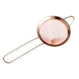 Maxbell 1pc Fine Mesh 85mm Colander Stainless Steel Cocktail Strainer Copper Plating - Aladdin Shoppers