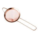 Maxbell 1pc Fine Mesh 85mm Colander Stainless Steel Cocktail Strainer Copper Plating - Aladdin Shoppers