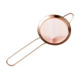 Maxbell 1pc Fine Mesh 85mm Colander Stainless Steel Cocktail Strainer Copper Plating - Aladdin Shoppers