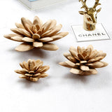 Maxbell 1Pc Simple Modern Nordic Style Wooden Flower Desktop Decor Home Decoration M - Aladdin Shoppers