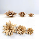 Maxbell 1Pc Simple Modern Nordic Style Wooden Flower Desktop Decor Home Decoration M - Aladdin Shoppers