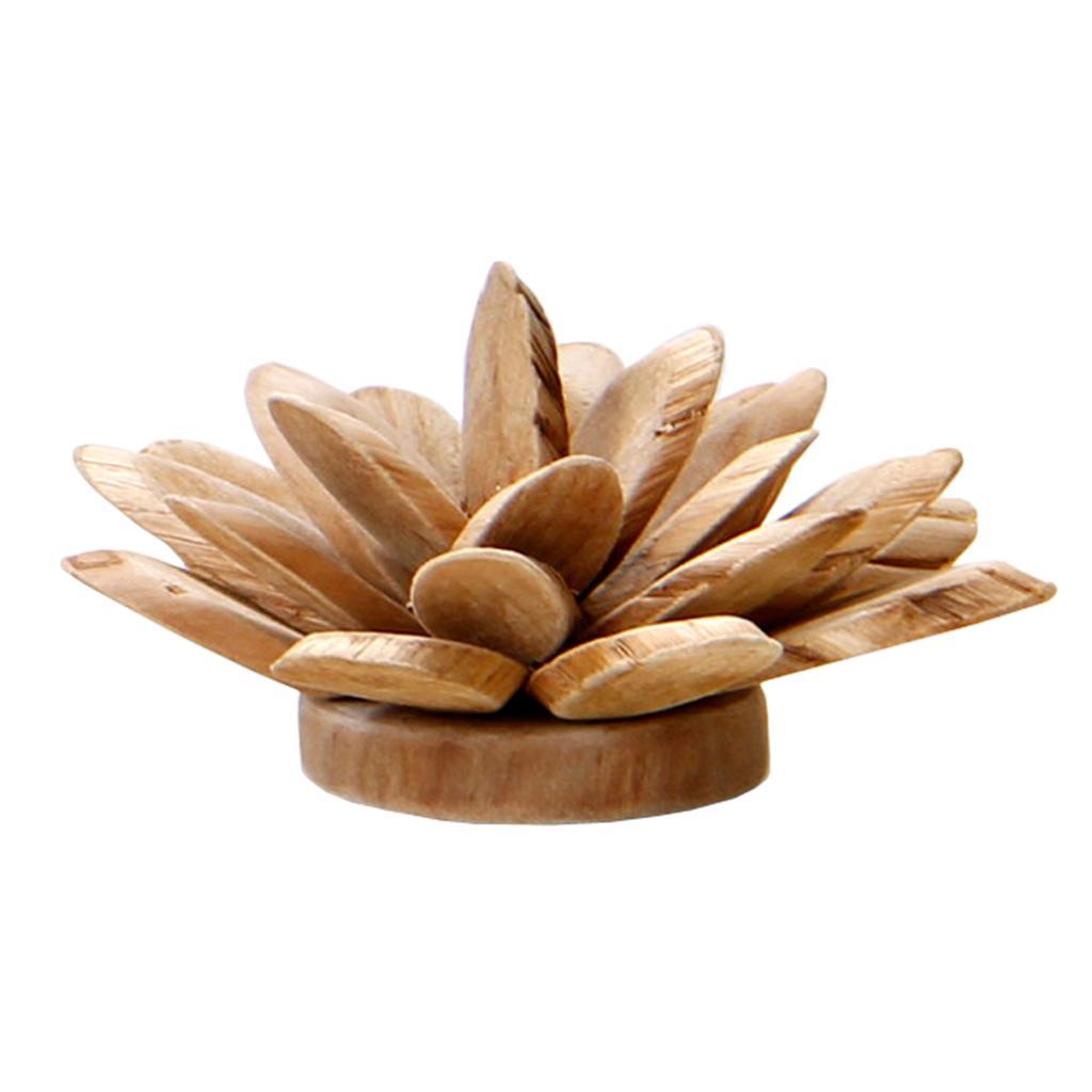 Maxbell 1Pc Simple Modern Nordic Style Wooden Flower Desktop Decor Home Decoration M - Aladdin Shoppers