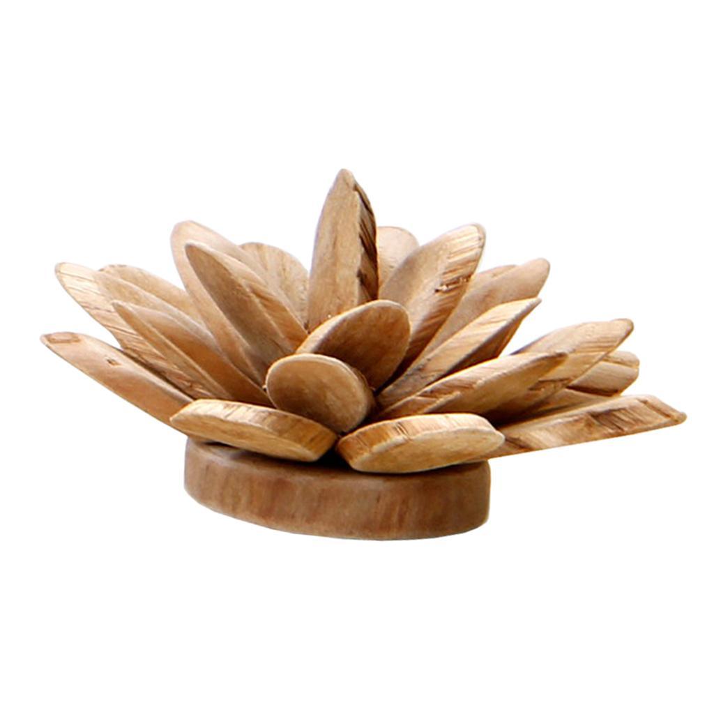 Maxbell 1Pc Simple Modern Nordic Style Wooden Flower Desktop Decor Home Decoration M - Aladdin Shoppers