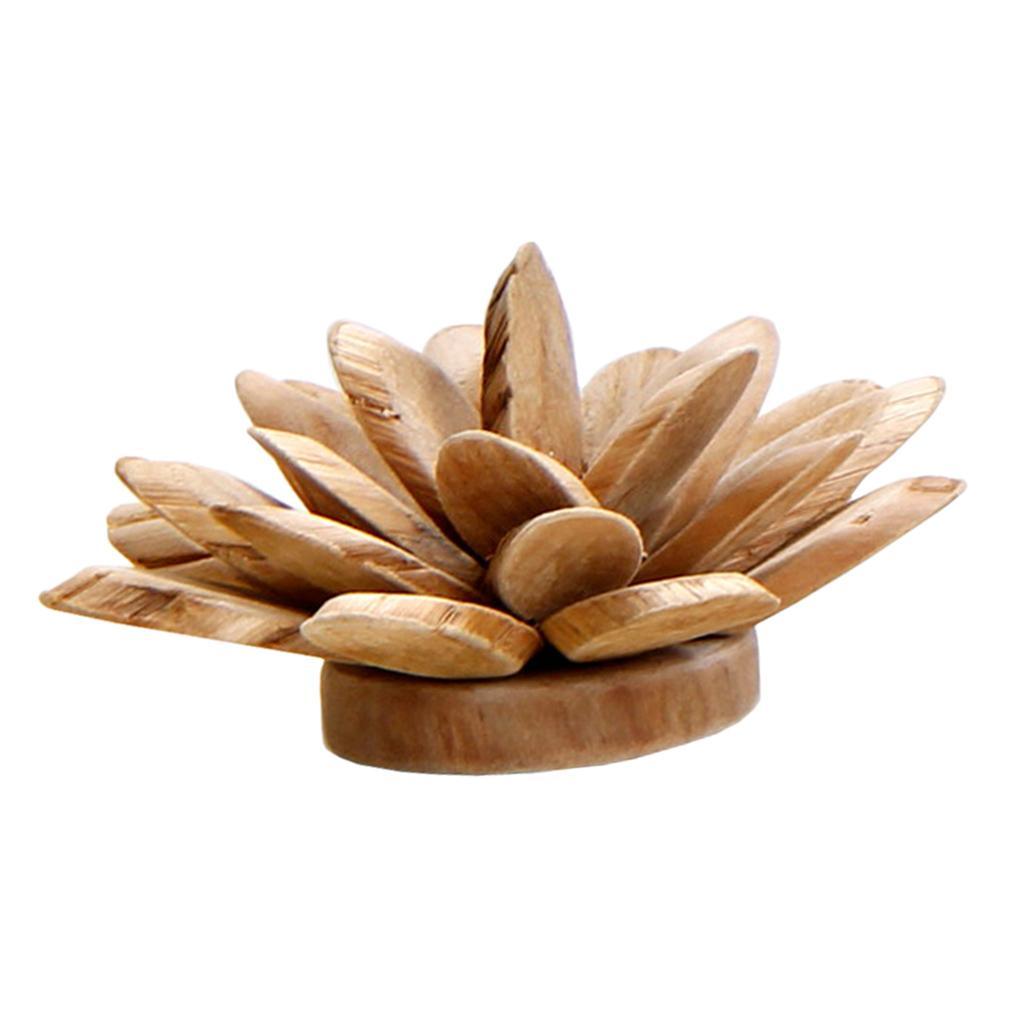 Maxbell 1Pc Simple Modern Nordic Style Wooden Flower Desktop Decor Home Decoration M - Aladdin Shoppers