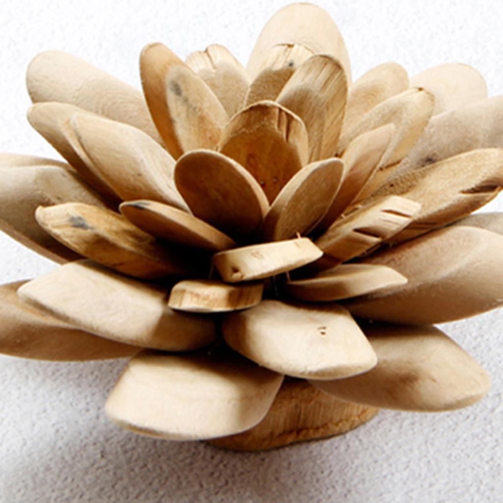 Maxbell 1Pc Simple Modern Nordic Style Wooden Flower Desktop Decor Home Decoration M - Aladdin Shoppers