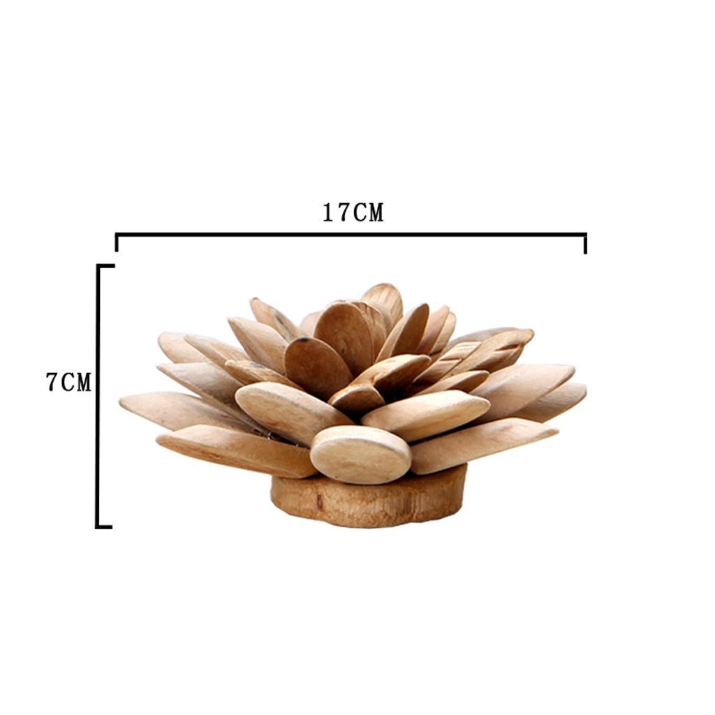 Maxbell 1Pc Simple Modern Nordic Style Wooden Flower Desktop Decor Home Decoration M - Aladdin Shoppers