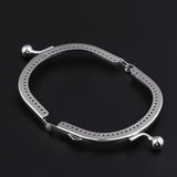 Maxbell 1Pcs Silver Purse Bag Kiss Clasp Lock Metal Arch Frame DIY Bag Accessories - Aladdin Shoppers