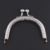 Maxbell 1Pcs Silver Purse Bag Kiss Clasp Lock Metal Arch Frame DIY Bag Accessories - Aladdin Shoppers