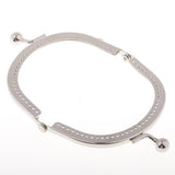 Maxbell 1Pcs Silver Purse Bag Kiss Clasp Lock Metal Arch Frame DIY Bag Accessories - Aladdin Shoppers