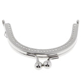Maxbell 1Pcs Silver Purse Bag Kiss Clasp Lock Metal Arch Frame DIY Bag Accessories - Aladdin Shoppers