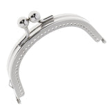 Maxbell 1Pcs Silver Purse Bag Kiss Clasp Lock Metal Arch Frame DIY Bag Accessories - Aladdin Shoppers