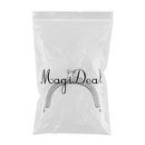 Maxbell 1Pcs Silver Purse Bag Kiss Clasp Lock Metal Arch Frame DIY Bag Accessories - Aladdin Shoppers