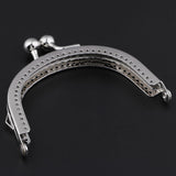 Maxbell 1Pcs Silver Purse Bag Kiss Clasp Lock Metal Arch Frame DIY Bag Accessories - Aladdin Shoppers