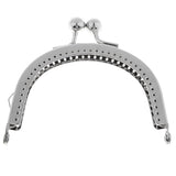 Maxbell 1Pcs Silver Purse Bag Kiss Clasp Lock Metal Arch Frame DIY Bag Accessories - Aladdin Shoppers