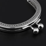 Maxbell 1Pcs Silver Purse Bag Kiss Clasp Lock Metal Arch Frame DIY Bag Accessories - Aladdin Shoppers
