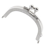 Maxbell 1Pcs Silver Purse Bag Kiss Clasp Lock Metal Arch Frame DIY Bag Accessories - Aladdin Shoppers