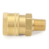 Maxbell 1x Brass Pressure Washer Quick Connect 12mm to 1/4 Male Coupler Adapter - Aladdin Shoppers