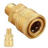 Maxbell 1x Brass Pressure Washer Quick Connect 12mm to 1/4 Male Coupler Adapter - Aladdin Shoppers