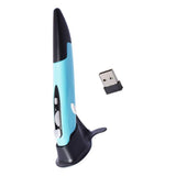 Maxbell 2.4Ghz Optical Wireless Pen Mouse USB Receiver Laptop Drawing Writing Blue - Aladdin Shoppers