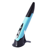 Maxbell 2.4Ghz Optical Wireless Pen Mouse USB Receiver Laptop Drawing Writing Blue - Aladdin Shoppers