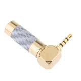 Maxbell 2.5mm L-shaped Right Angle 4 Pole Male Plug Conductor Connector silver - Aladdin Shoppers