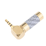 Maxbell 2.5mm L-shaped Right Angle 4 Pole Male Plug Conductor Connector silver - Aladdin Shoppers