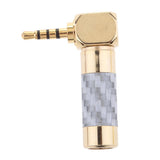 Maxbell 2.5mm L-shaped Right Angle 4 Pole Male Plug Conductor Connector silver - Aladdin Shoppers