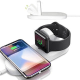 Maxbell 2 in 1 Wireless Charger Charging Stand Dock Pads for Apple Watch Phone - Aladdin Shoppers